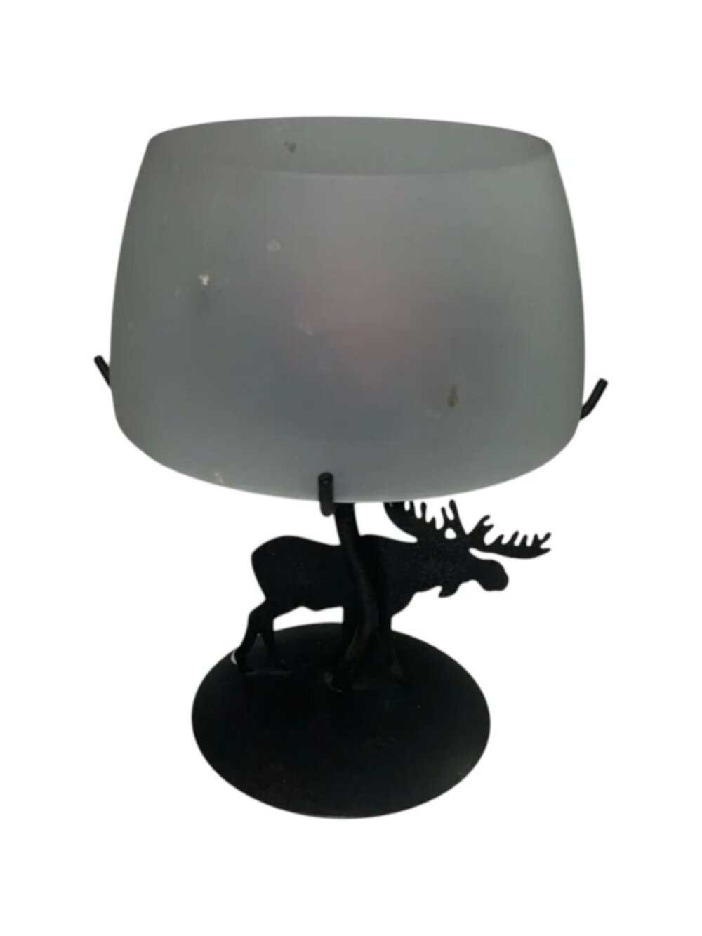 Yankee Candle Home Sweet Home Candle with Black Moose Candle Holder